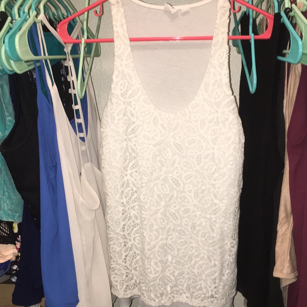 Tank top knit front